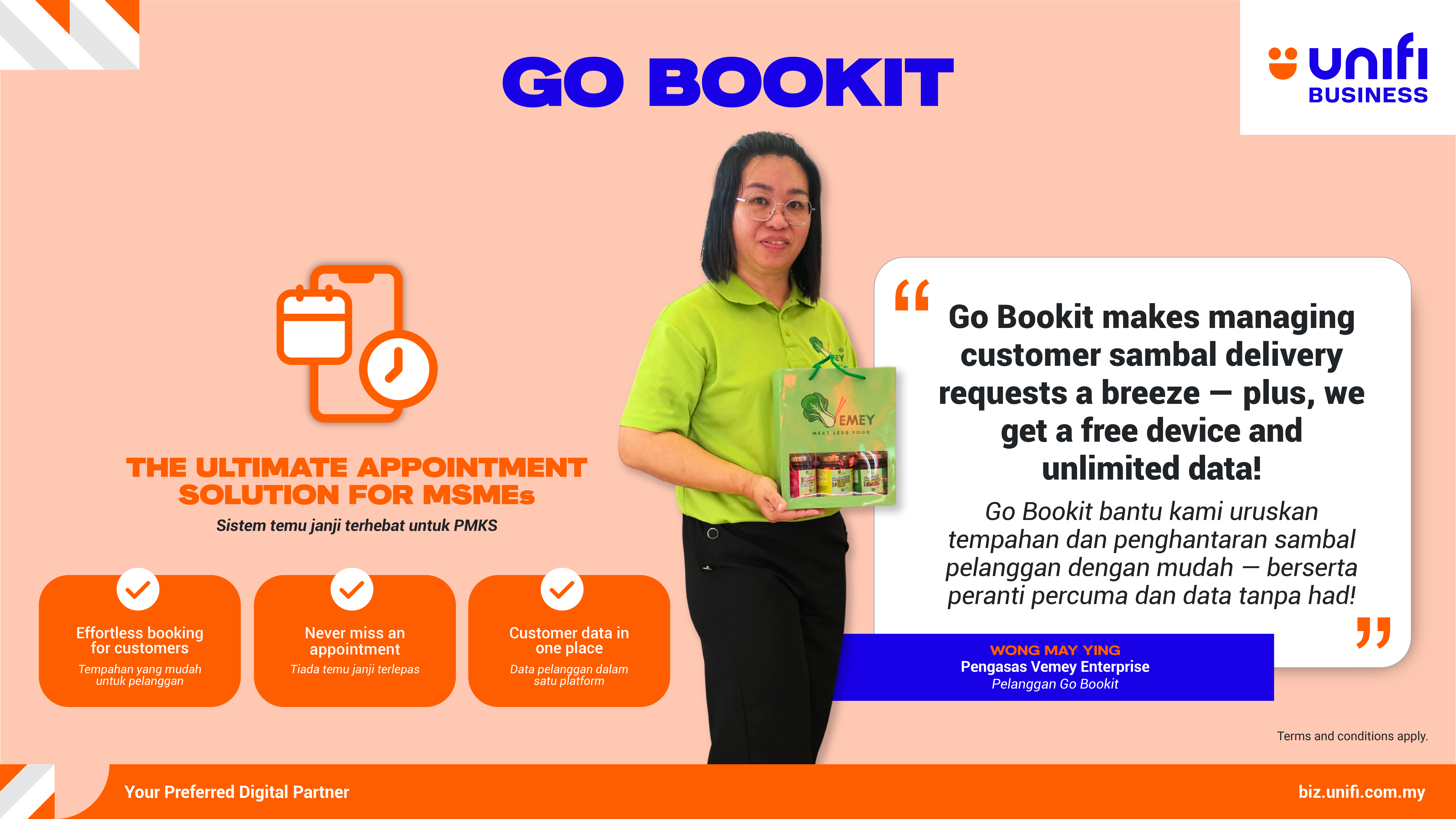 Go Bookit Customer Testimonial Vemey