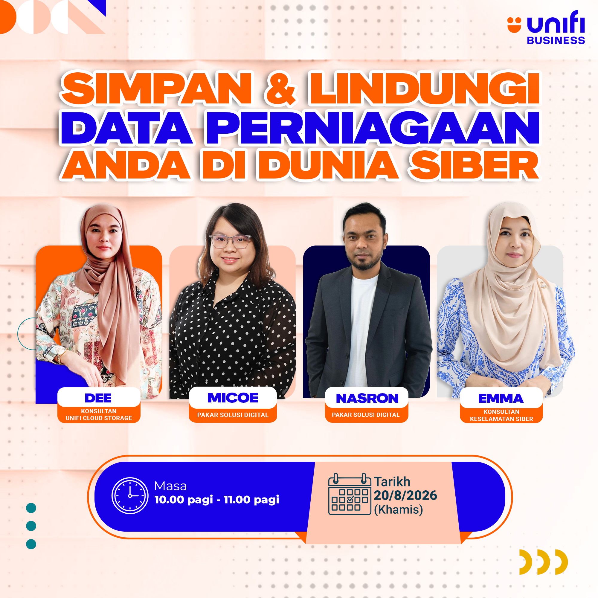 Webinar Unifi Cloud Storage, Kaspersky Small Office Security & Unifi NetShield