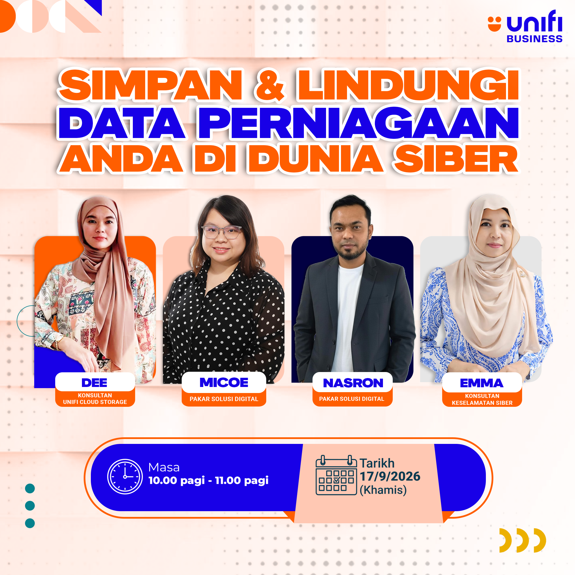 Webinar Unifi Cloud Storage, Kaspersky Small Office Security & Unifi NetShield