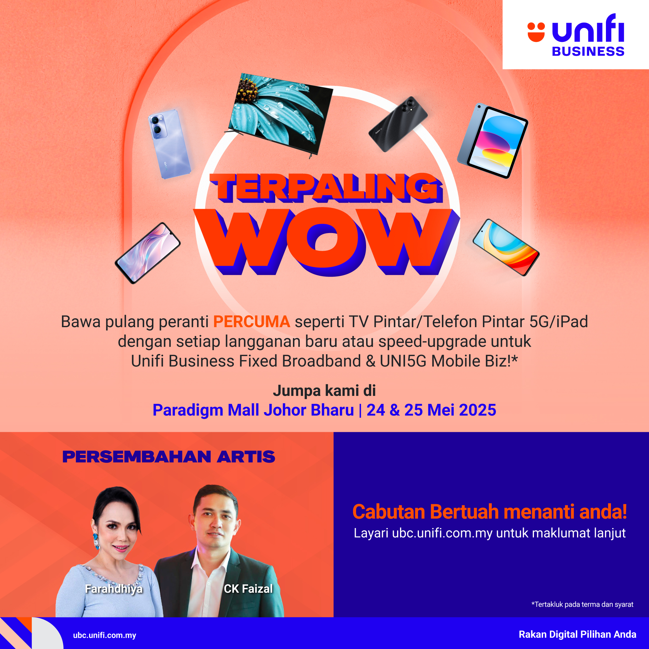 Unifi Business Device Fiesta TERPALING WOW Paradigm Mall